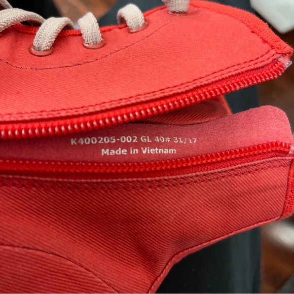 Camper Women’s Hoops Red Ankle Zip Sneaker Bootie Size US 9/ EU 40 - Picture 10 of 10